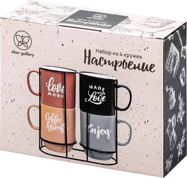 Изображение товара Набор кружек Elan Gallery Настроение / 230231