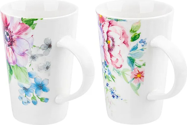 Изображение товара Набор кружек Elan Gallery Цветы / 230240 (New Bone China)