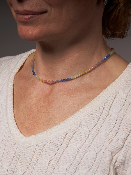 Изображение товара Бусы Wolves Кошачий глаз 6019 (трехцветный)