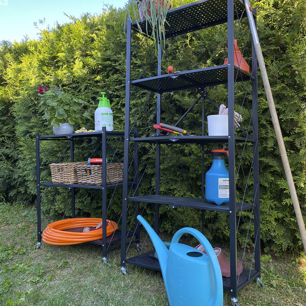 Изображение товара Стеллаж металлический Гелеос Атлант-3 / АСТ-31 (черный)