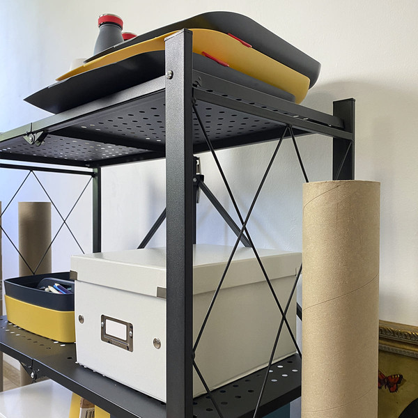 Изображение товара Стеллаж металлический Гелеос Атлант-3 / АСТ-31 (черный)