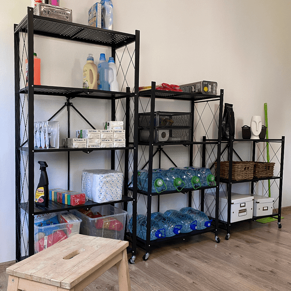 Изображение товара Стеллаж металлический Гелеос Атлант-3 / АСТ-31 (черный)