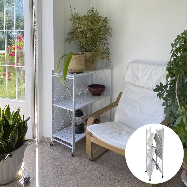 Изображение товара Стеллаж металлический Гелеос Атлант-3 / АСТ-32 (белый)