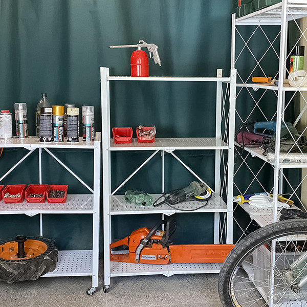 Изображение товара Стеллаж металлический Гелеос Атлант-3 / АСТ-32 (белый)