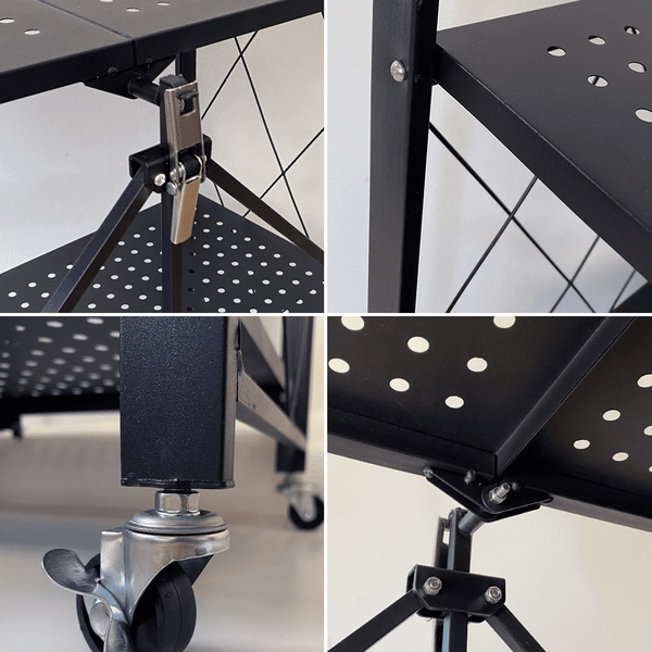 Изображение товара Стеллаж металлический Гелеос Атлант-4 / АСТ-41 (черный)