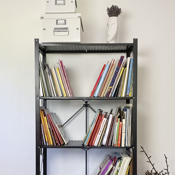 Изображение товара Стеллаж металлический Гелеос Атлант-4 / АСТ-41 (черный)