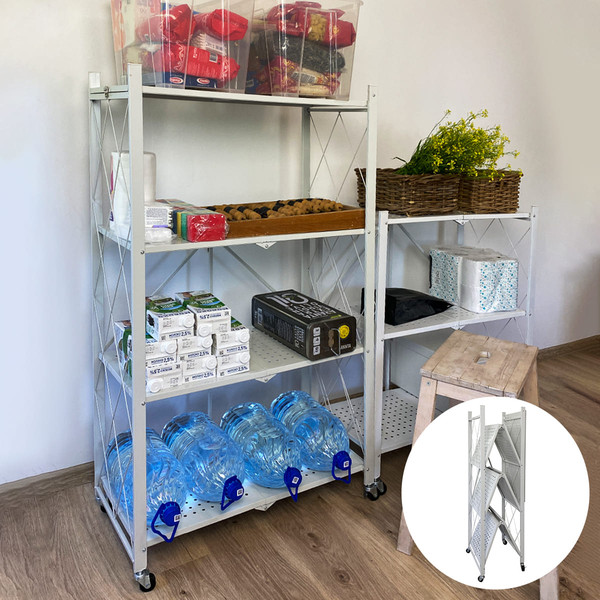 Изображение товара Стеллаж металлический Гелеос Атлант-4 / АСТ-42 (белый)