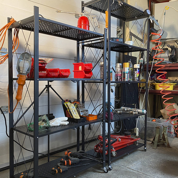 Изображение товара Стеллаж металлический Гелеос Атлант-5 / АСТ-51 (черный)