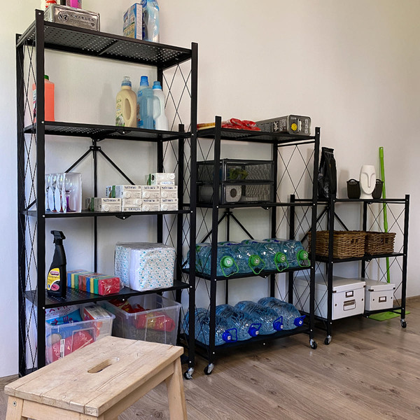 Изображение товара Стеллаж металлический Гелеос Атлант-5 / АСТ-51 (черный)