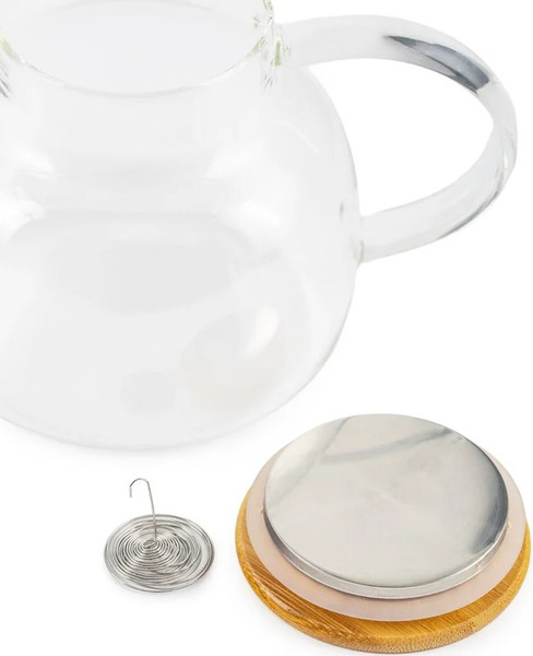 Изображение товара Заварочный чайник Attribute Pure с бамбуковой крышкой / ATT150 (1л)