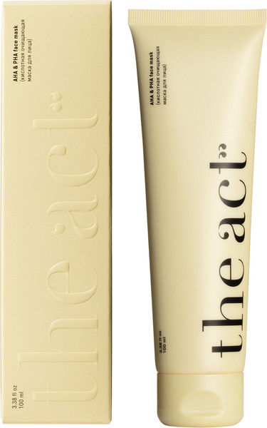 Изображение товара Маска для лица кремовая The Act Кислотная очищающая AHA & PHA (100мл)