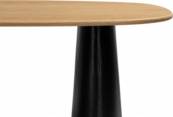 Изображение товара Обеденный стол Woodville Ares 15896 (дуб/черный)