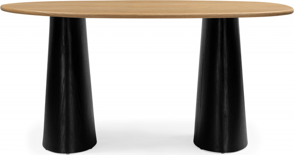 Изображение товара Обеденный стол Woodville Ares 15896 (дуб/черный)