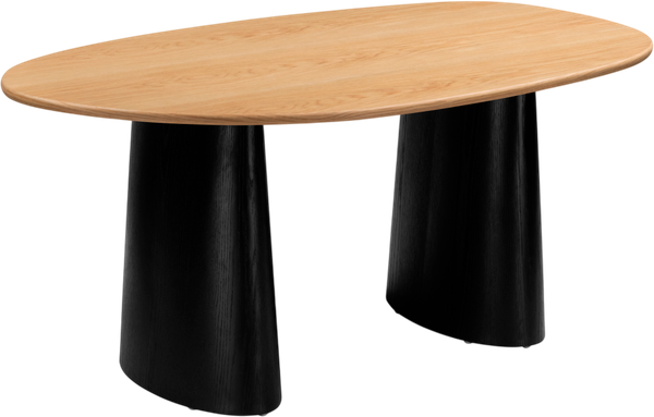 Изображение товара Обеденный стол Woodville Ares 15896 (дуб/черный)