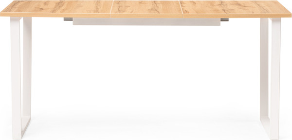 Изображение товара Обеденный стол Woodville Лота Лофт 120 25 мм / 489670 (дуб вотан/белый матовый)