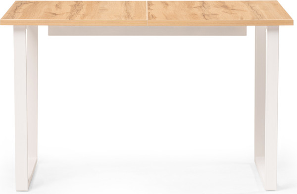 Изображение товара Обеденный стол Woodville Лота Лофт 120 25 мм / 489670 (дуб вотан/белый матовый)