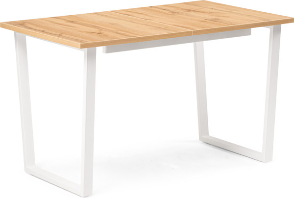 Изображение товара Обеденный стол Woodville Лота Лофт 120 25 мм / 489670 (дуб вотан/белый матовый)