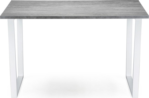Изображение товара Обеденный стол Woodville Лота Лофт 120 25 мм / 489669 (бетон/белый матовый)