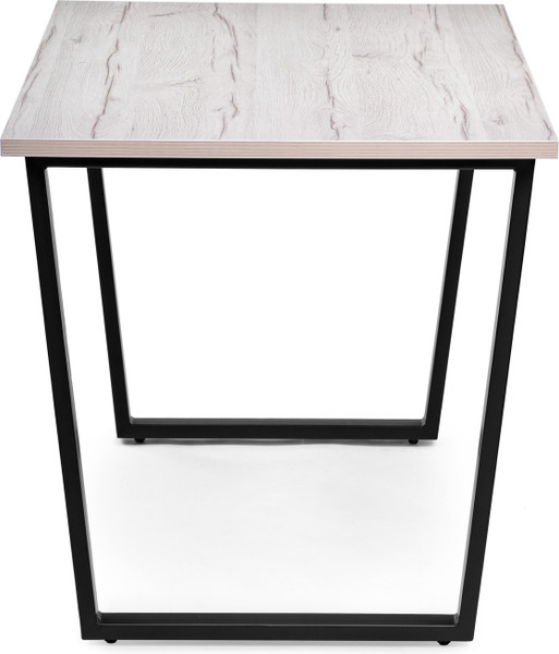 Изображение товара Обеденный стол Woodville Лота Лофт раскладной 120 25 мм / 489625 (юта/черный матовый)