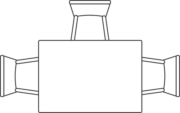 Изображение товара Обеденный стол Woodville Ревари / 481889 (эврика/белый)