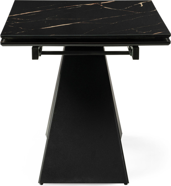 Изображение товара Обеденный стол Woodville Торвальд 140-200х80х77 / 474325 (обсидиан/черный)