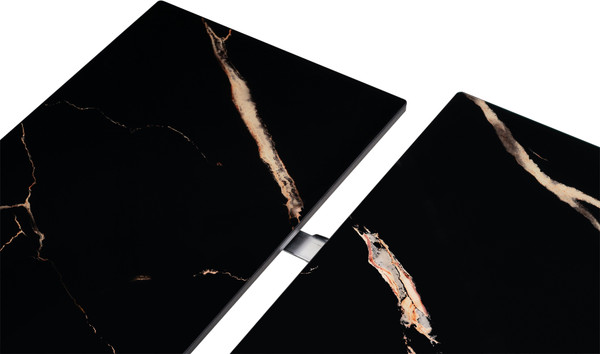 Изображение товара Обеденный стол Woodville Торвальд 140-200х80х77 / 474325 (обсидиан/черный)