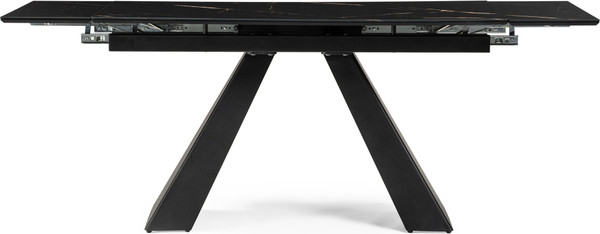 Изображение товара Обеденный стол Woodville Торвальд 140-200х80х77 / 474325 (обсидиан/черный)