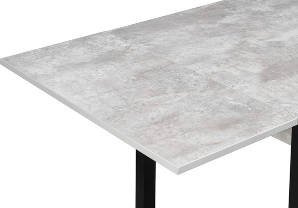 Изображение товара Обеденный стол Woodville Форли / 424177 (бетон/черный матовый)