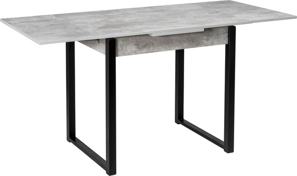 Изображение товара Обеденный стол Woodville Форли / 424177 (бетон/черный матовый)