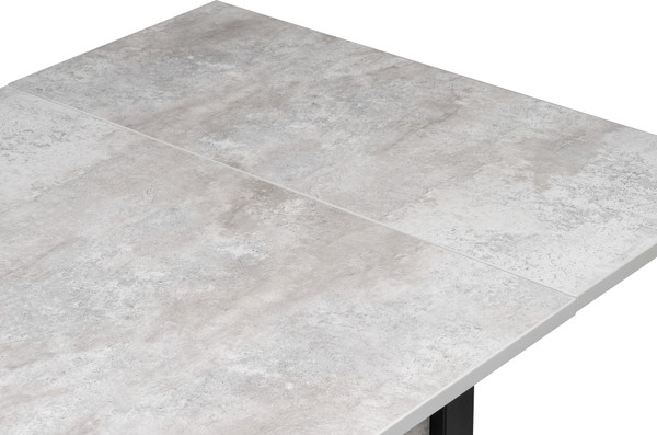 Изображение товара Обеденный стол Woodville Форли / 424177 (бетон/черный матовый)