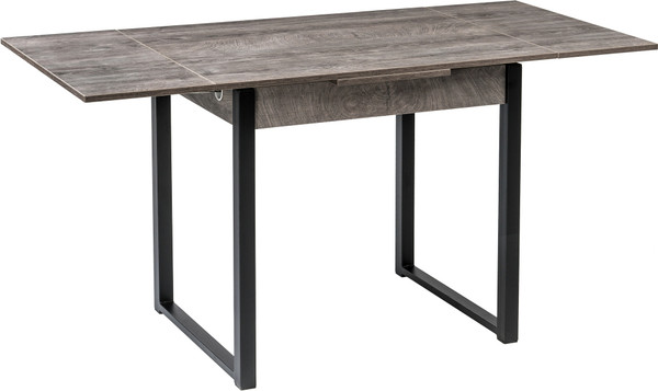 Изображение товара Обеденный стол Woodville Форли 110-170х67х77 / 528559 (рошелье/черный матовый)