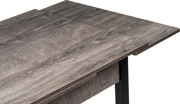 Изображение товара Обеденный стол Woodville Форли 110-170х67х77 / 528559 (рошелье/черный матовый)