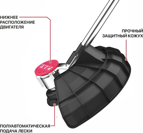 Изображение товара Триммер аккумуляторный P.I.T PTR20H-330A