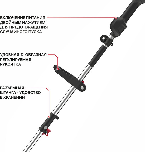 Изображение товара Триммер аккумуляторный P.I.T PTR20H-330A/1
