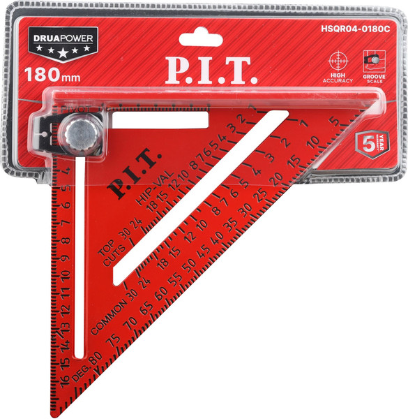 Изображение товара Угольник P.I.T Drua / HSQR04-0180C