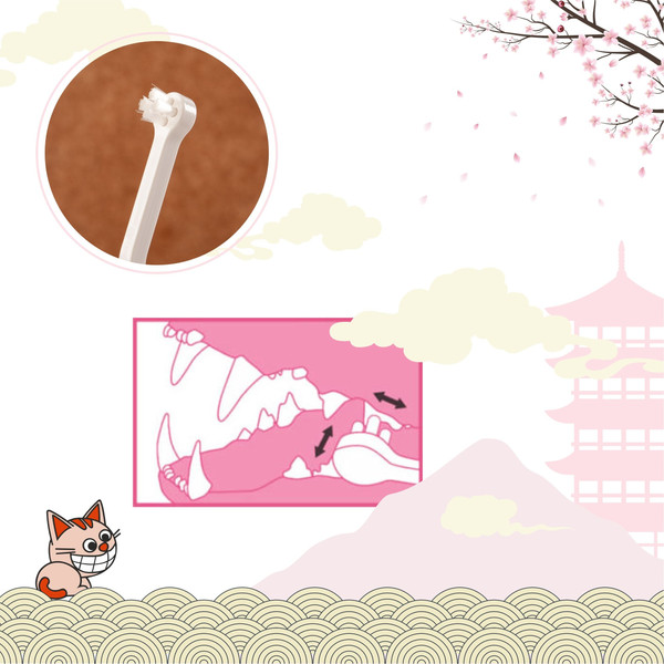 Изображение товара Зубная щетка для животных Nyanko Care Для кошек / 6002 (розовый)