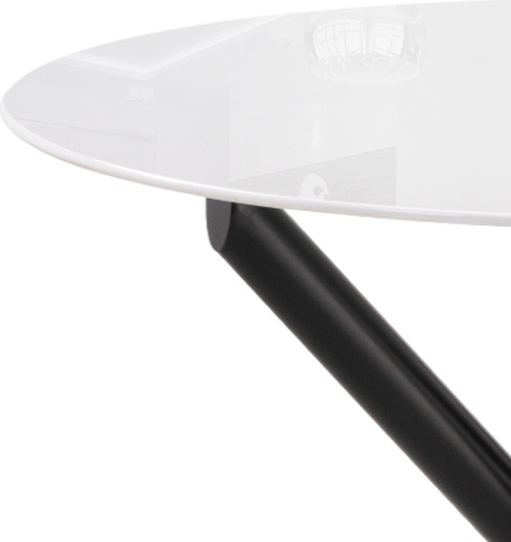 Изображение товара Обеденный стол Woodville Rock 100х75 / 15536 (white/black)