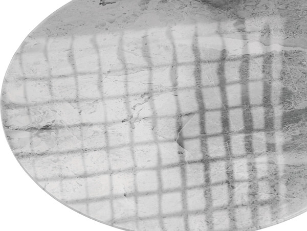 Изображение товара Комплект журнальных столиков Woodville Рускус / 500013 (белый мрамор/серый мрамор/галифакс)