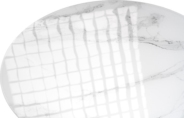 Изображение товара Комплект журнальных столиков Woodville Рускус / 500013 (белый мрамор/серый мрамор/галифакс)