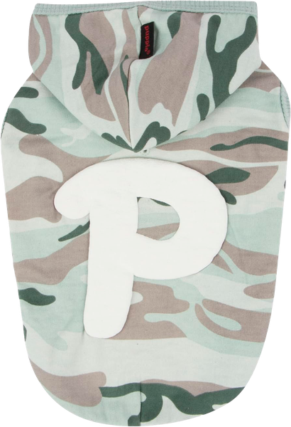 Изображение товара Футболка для животных Puppia с капюшоном для собак Veteran / PARA-TS1510-BC-S (синий камуфляж)