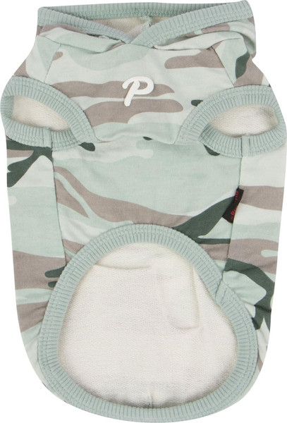 Изображение товара Футболка для животных Puppia с капюшоном для собак Veteran / PARA-TS1510-BC-S (синий камуфляж)