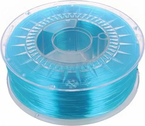 Изображение товара Пластик для 3D-печати NV Print NV-3D-PETG-CLEAR-BLUE (1.75мм, 1кг, прозрачный/синий)