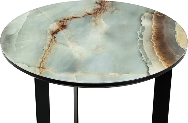 Изображение товара Журнальный столик Woodville Роб D-450 / 462094 (голубой мрамор)