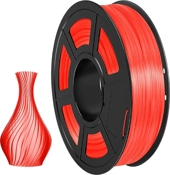 Изображение товара Пластик для 3D-печати NV Print NV-3D-SILK-PLA-P-RED (1.75мм, 1кг, красный)