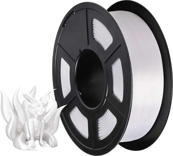 Изображение товара Пластик для 3D-печати NV Print NV-3D-SILK-PLA-P-WHITE (1.75мм, 1кг, белый)