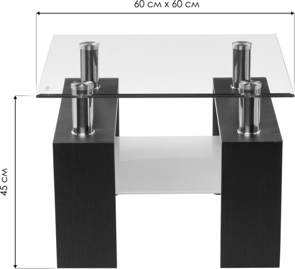 Изображение товара Журнальный столик Woodville ST-052 / 11809 (wenge)