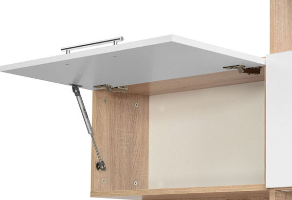 Изображение товара Стол-стеллаж Woodville КСТ-14.1П правый / 285122 (дуб сонома/белый)