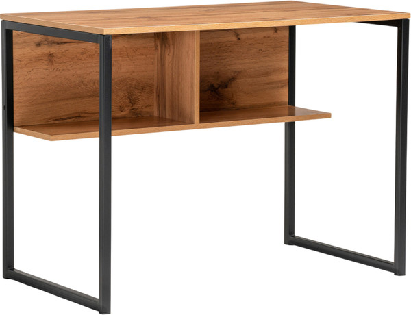 Изображение товара Компьютерный стол Woodville Клер Лофт / 489687 (дуб вотан/черный матовый)