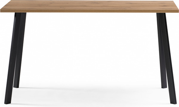 Изображение товара Обеденный стол Notta Тринити Лофт 140 25 мм / 489624 (дуб вотан/черный матовый)