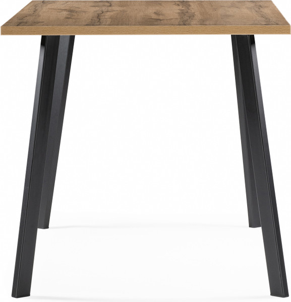 Изображение товара Обеденный стол Notta Тринити Лофт 140 25 мм / 489624 (дуб вотан/черный матовый)